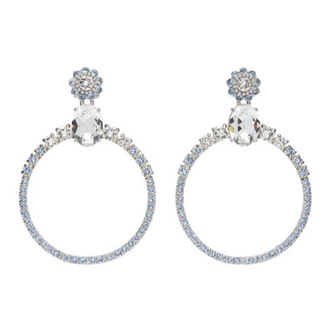 miu miu silver earring on sale|miu michu earrings.